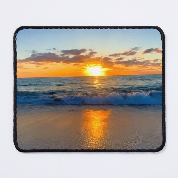 Item preview, Golden Sunset Ocean Waves designed and sold by PawVista.