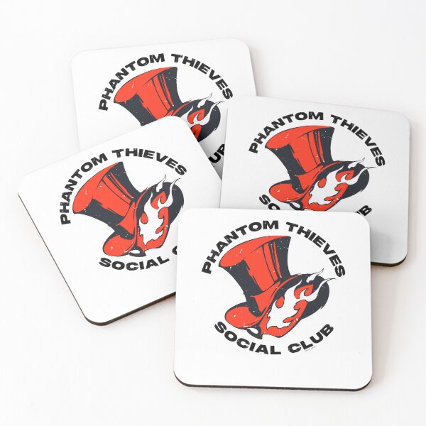 Artikelvorschau, Phantom Thieves Social Club Zylinderhut-Logo Persona-Stil Gaming-Fanbekleidung entworfen und verkauft von Sendowart.