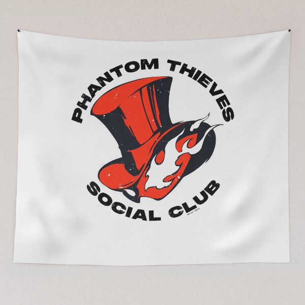 Item preview, Phantom Thieves Social Club Top Hat Logo Persona Style Gaming Fan Apparel designed and sold by Sendowart.