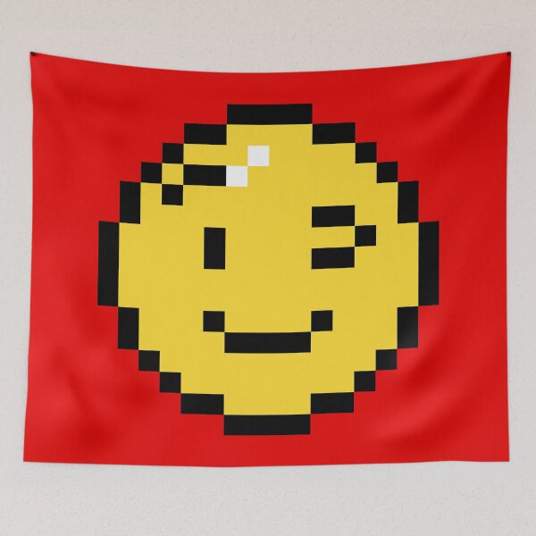 Item preview, Winking retro smiley designed and sold by ZGEIST-91.