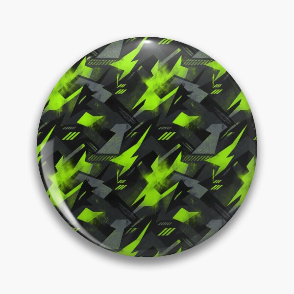 Item preview, Fluorescent Lime‑Green Cyber‑Urban Camouflage – Seamless Pattern designed and sold by The Digital Compass.