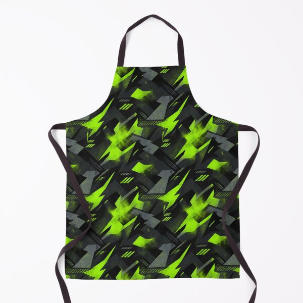 Item preview, Fluorescent Lime‑Green Cyber‑Urban Camouflage – Seamless Pattern designed and sold by The Digital Compass.