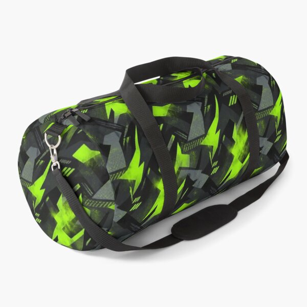Item preview, Fluorescent Lime‑Green Cyber‑Urban Camouflage – Seamless Pattern designed and sold by The Digital Compass.