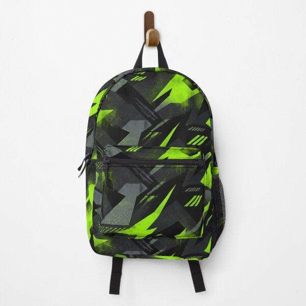 Item preview, Fluorescent Lime‑Green Cyber‑Urban Camouflage – Seamless Pattern designed and sold by The Digital Compass.