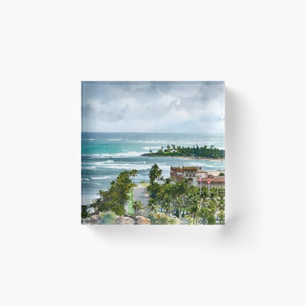 Item preview, San Juan Puerto Rico Travel Poster – Vintage Caribbean Art designed and sold by POSTERIOCREW.
