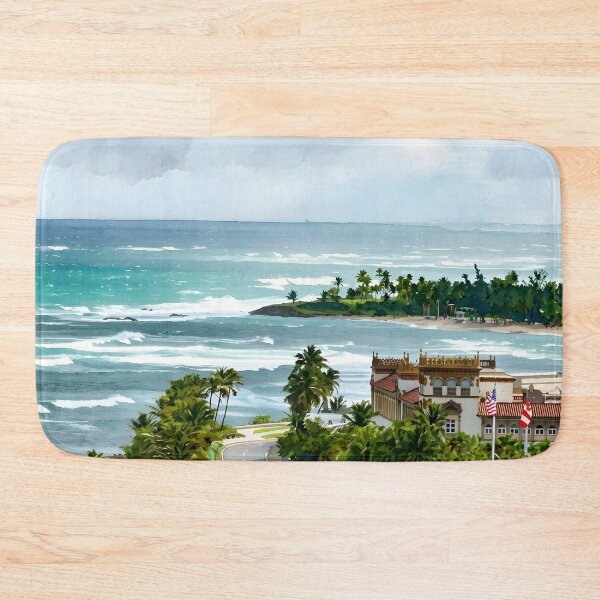 Item preview, San Juan Puerto Rico Travel Poster – Vintage Caribbean Art designed and sold by POSTERIOCREW.