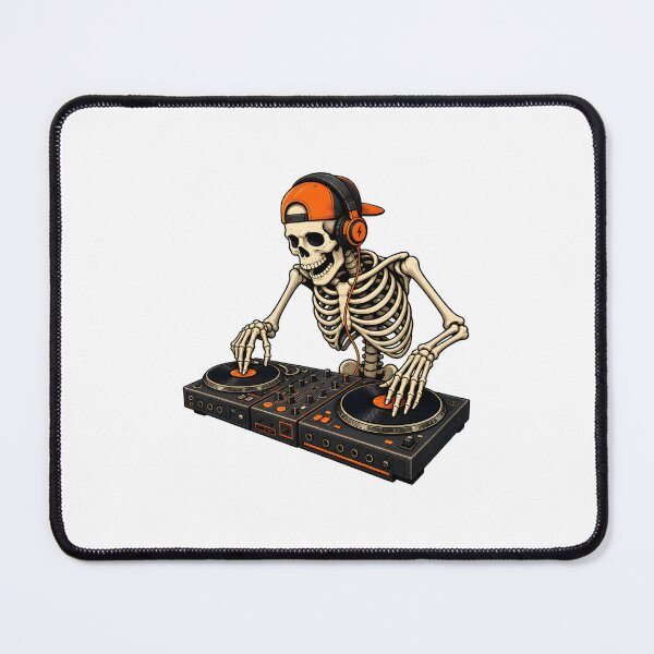 Item preview, Skeleton DJ Gaming Table Headphones Art designed and sold by Dmo3HarkoArt.