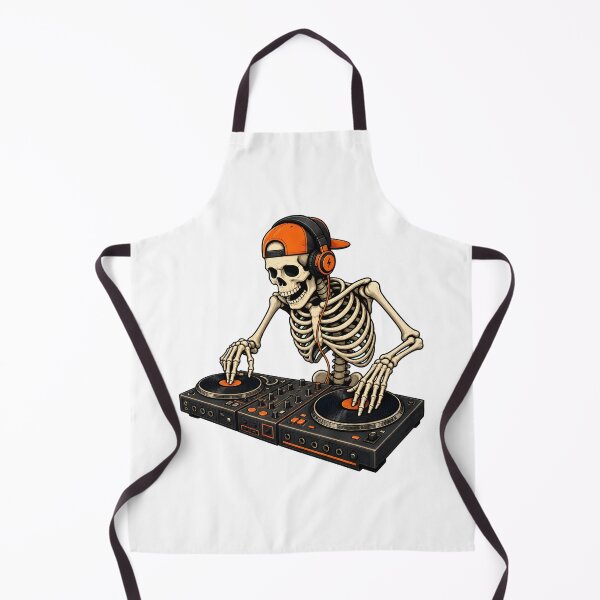 Item preview, Skeleton DJ Gaming Table Headphones Art designed and sold by Dmo3HarkoArt.