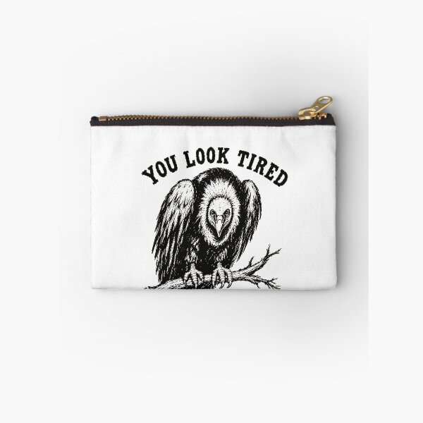 Item preview, You Look Tired Vulture Bird On Branch Dark Humor Tired Mood Fan Apparel designed and sold by Sendowart.