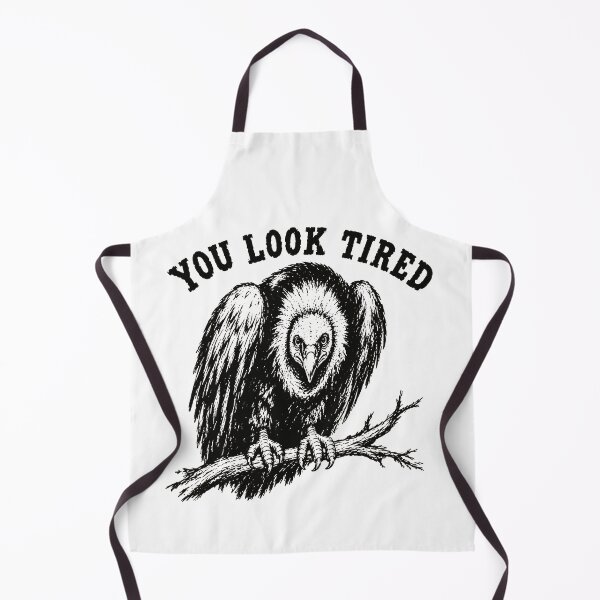 Item preview, You Look Tired Vulture Bird On Branch Dark Humor Tired Mood Fan Apparel designed and sold by Sendowart.