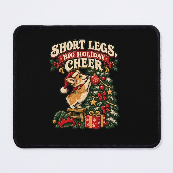 Item preview, Holiday Helper on Short Legs — Festive Corgi Dog Art designed and sold by Crystal-Tree.