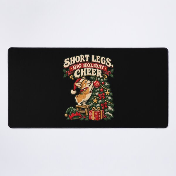 Item preview, Holiday Helper on Short Legs — Festive Corgi Dog Art designed and sold by Crystal-Tree.