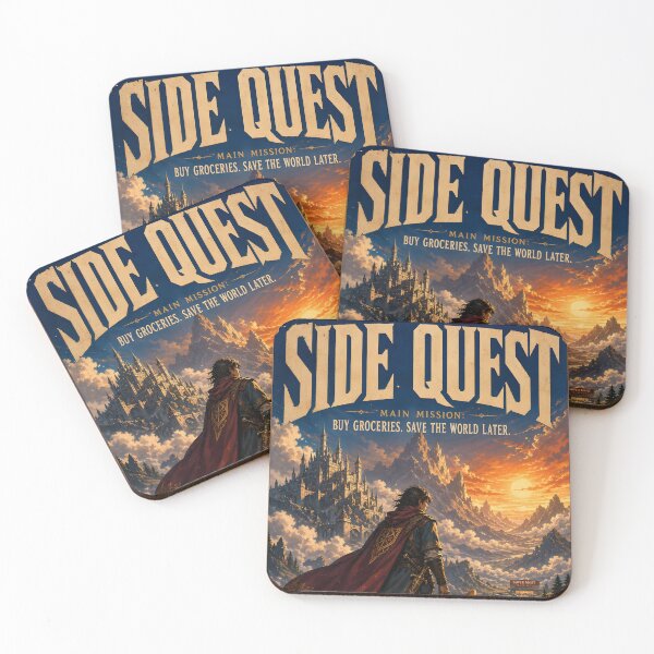 Item preview, Side Quest – Fantasy RPG Grocery Adventure designed and sold by Echo Trend Prints.