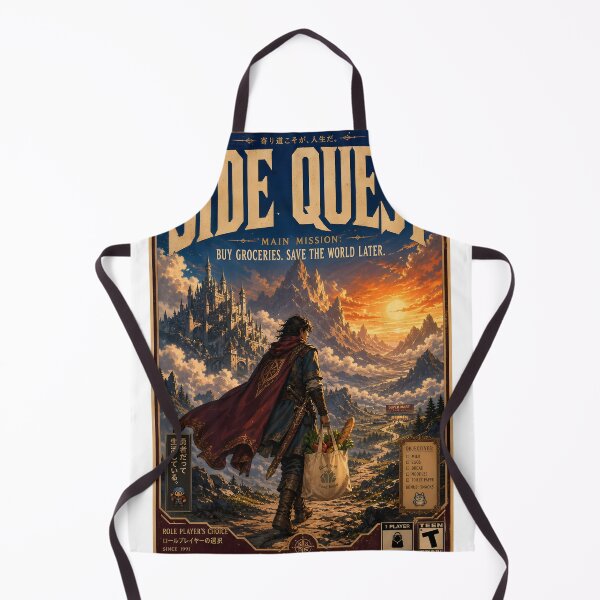 Item preview, Side Quest – Fantasy RPG Grocery Adventure designed and sold by Echo Trend Prints.