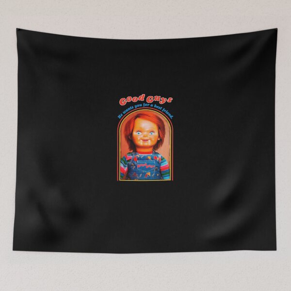 Item preview, Vintage Spooky Toy Doll Red Ribbon Frame Graphic designed and sold by MiaSteeles.