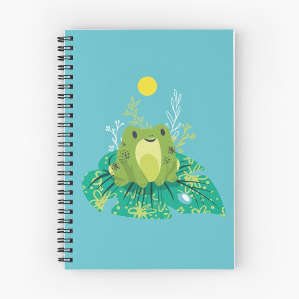 Item preview, Kawaii Frog on a Leaf designed and sold by IvysCreativityHouse.