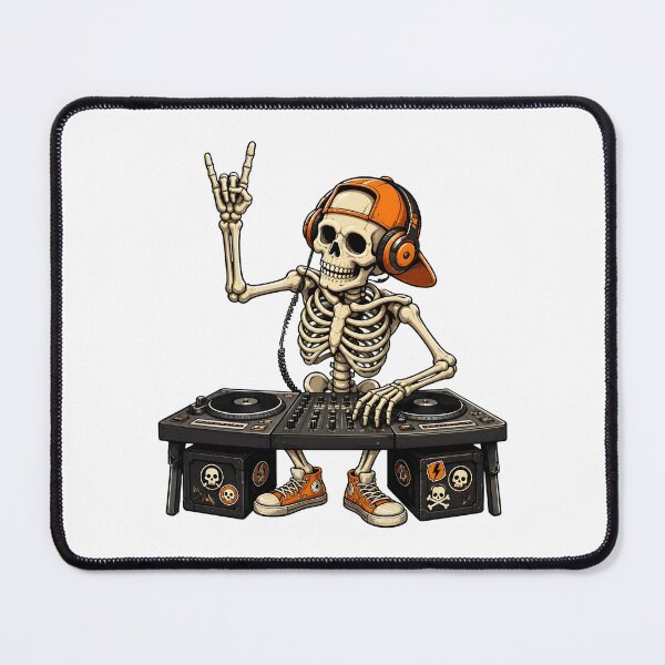 Item preview, Skeleton DJ Gaming Table Headphones Art designed and sold by Dmo3HarkoArt.