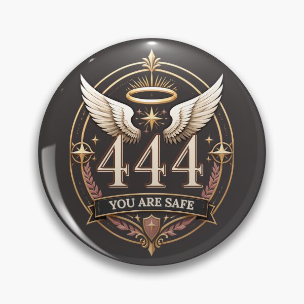 Item preview, 444 You Are Safe Angel Number Protection Quote designed and sold by CosmicQuietStudio.