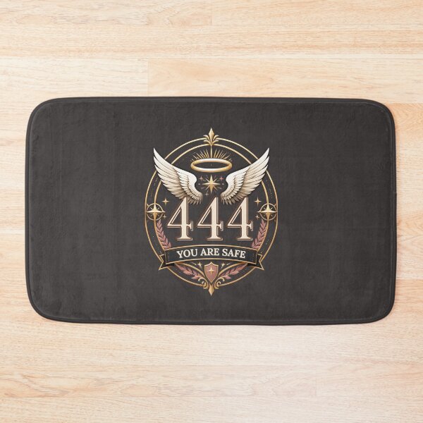 Item preview, 444 You Are Safe Angel Number Protection Quote designed and sold by CosmicQuietStudio.