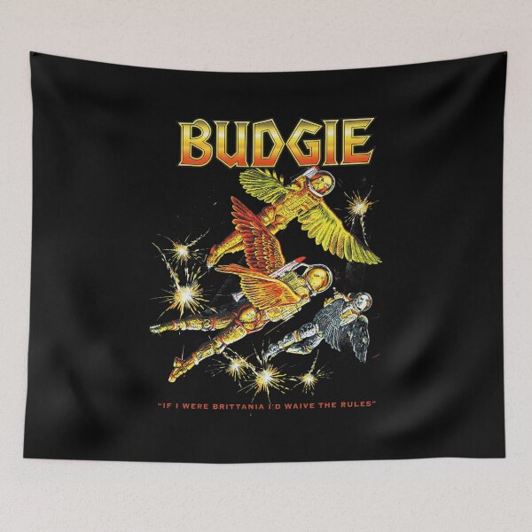 Item preview, Budgie Retro Space Wings Sci-Fi Art designed and sold by Myrtiowski.