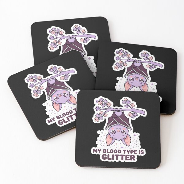 Item preview, My Blood Type Is Glitter — Kawaii Pastel Bat designed and sold by TheCalmEdit.