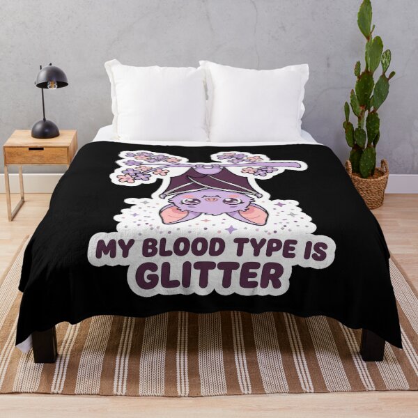 Item preview, My Blood Type Is Glitter — Kawaii Pastel Bat designed and sold by TheCalmEdit.