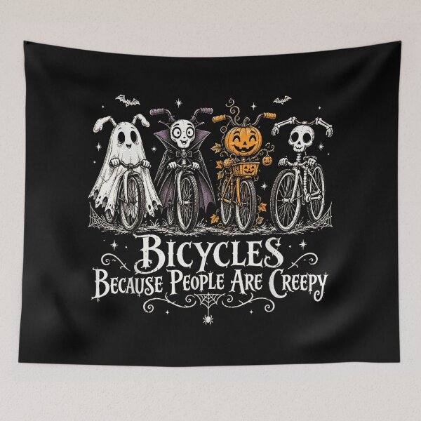 Item preview, Halloween Bicycles Because People are Creepy designed and sold by YubitaLeLe.