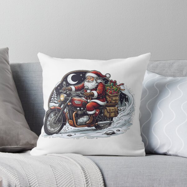 Item preview, Santa Claus on Motorcycle Funny Biker Christmas Xmas Lights designed and sold by ZANNIX.