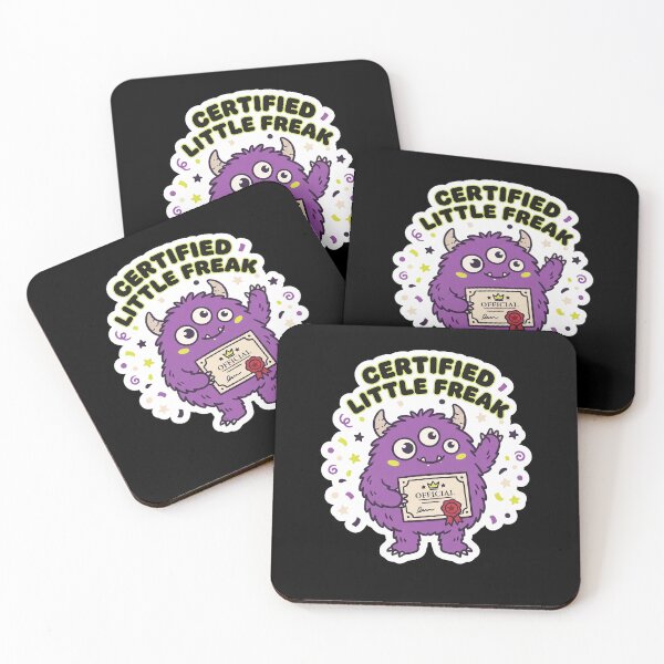Item preview, Certified Little Freak — Funny Cute Monster Award designed and sold by TheCalmEdit.