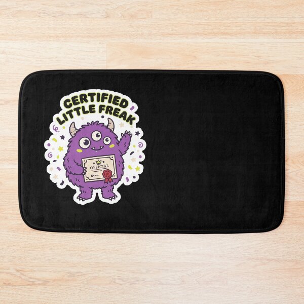 Item preview, Certified Little Freak — Funny Cute Monster Award designed and sold by TheCalmEdit.