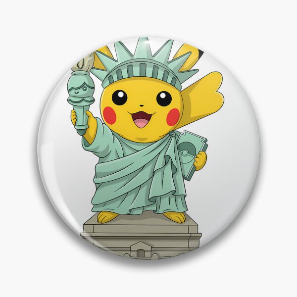 Item preview, Pikachu Disguised As The Statue Of Liberty designed and sold by Snugwrestling.