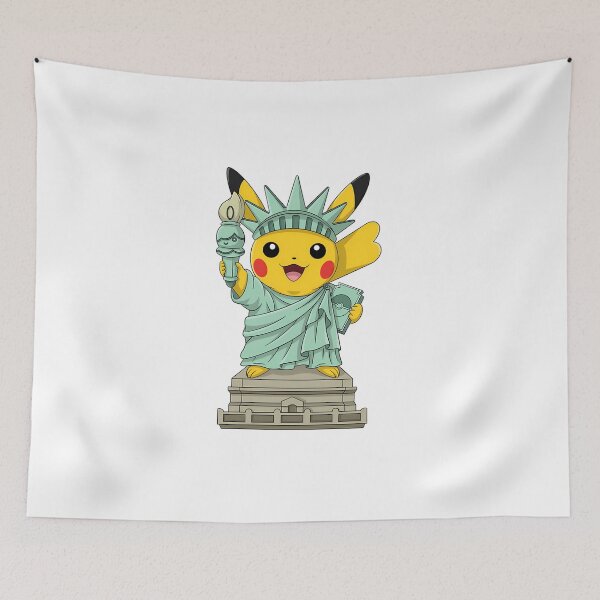 Item preview, Pikachu Disguised As The Statue Of Liberty designed and sold by Snugwrestling.