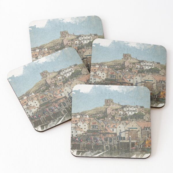 Item preview, Whitby: Vistas del puerto y los acantilados designed and sold by ArtworkNorth.