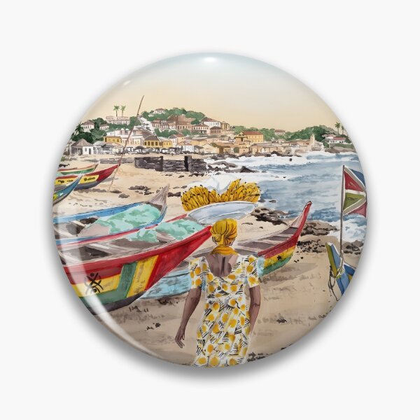 Artikelvorschau, Reiseplakat Cape Coast, Ghana – Küstenkunst Afrikas entworfen und verkauft von POSTERIOCREW.