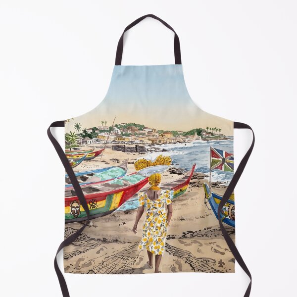 Item preview, Cartel turístico de Cape Coast, Ghana – Arte costero de África designed and sold by POSTERIOCREW.