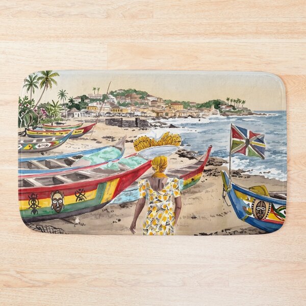 Artikelvorschau, Reiseplakat Cape Coast, Ghana – Küstenkunst Afrikas entworfen und verkauft von POSTERIOCREW.
