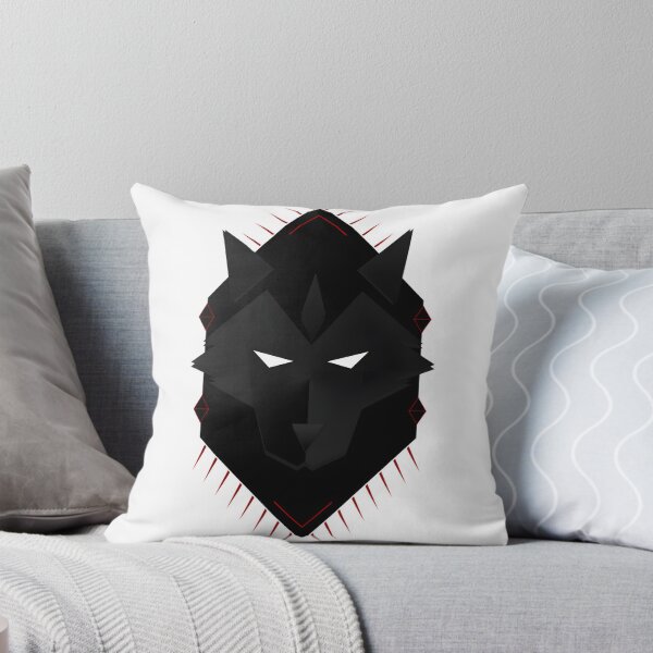 Item preview, Black and Red Wolf Husky Minimalist Logo Design for Apparel and Accessories designed and sold by rumantd.