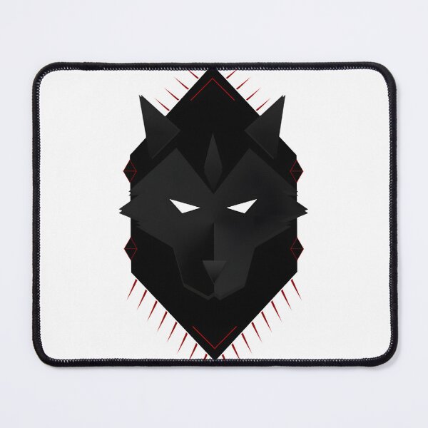 Item preview, Black and Red Wolf Husky Minimalist Logo Design for Apparel and Accessories designed and sold by rumantd.