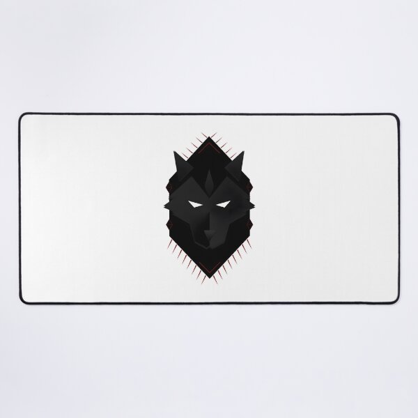 Item preview, Black and Red Wolf Husky Minimalist Logo Design for Apparel and Accessories designed and sold by rumantd.