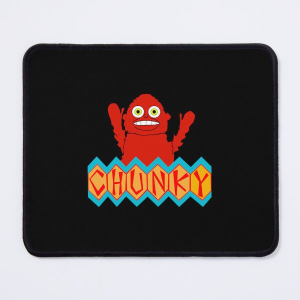 Item preview, Cute Red Monster Mascot Zigzag Block Typography Print designed and sold by MiaSteeles.