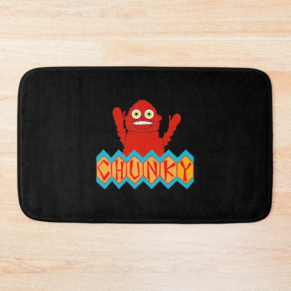 Item preview, Cute Red Monster Mascot Zigzag Block Typography Print designed and sold by MiaSteeles.