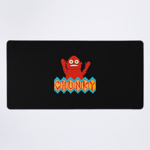Item preview, Cute Red Monster Mascot Zigzag Block Typography Print designed and sold by MiaSteeles.