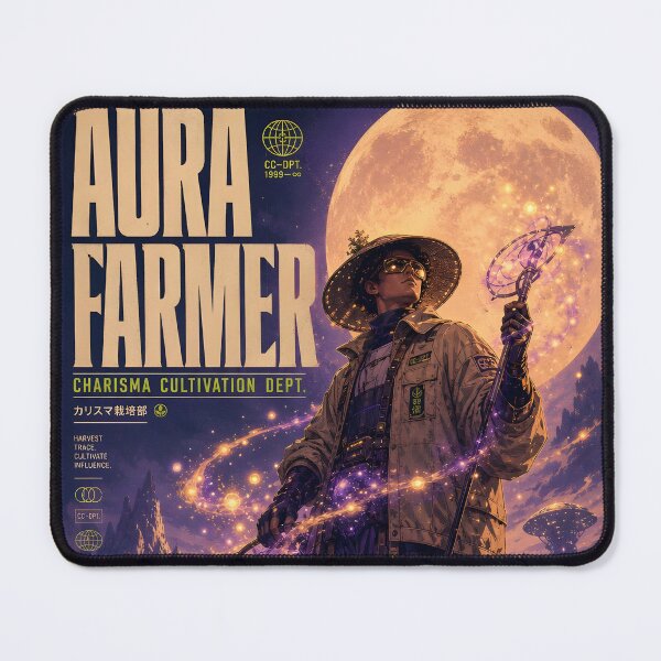 Item preview, Aura Farmer – Retro Gaming Charisma Cultivation designed and sold by Echo Trend Prints.
