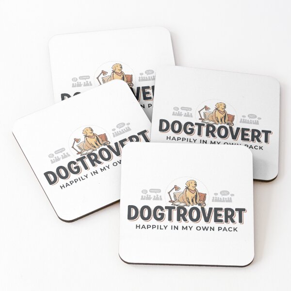 Item preview, Dogtrovert | Happily In My Own Pack | Introvert Dog Humor designed and sold by Mathias Yakubu Design.