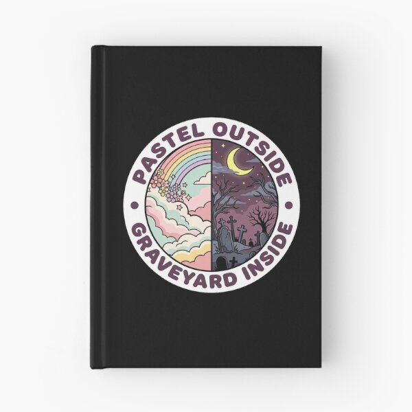 Item preview, Pastel Outside, Graveyard Inside — Split Goth Art designed and sold by TheCalmEdit.