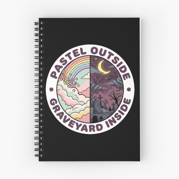 Item preview, Pastel Outside, Graveyard Inside — Split Goth Art designed and sold by TheCalmEdit.