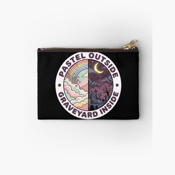 Item preview, Pastel Outside, Graveyard Inside — Split Goth Art designed and sold by TheCalmEdit.