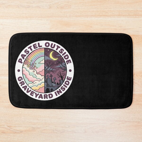 Item preview, Pastel Outside, Graveyard Inside — Split Goth Art designed and sold by TheCalmEdit.