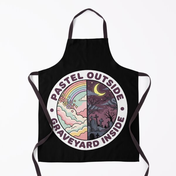 Item preview, Pastel Outside, Graveyard Inside — Split Goth Art designed and sold by TheCalmEdit.