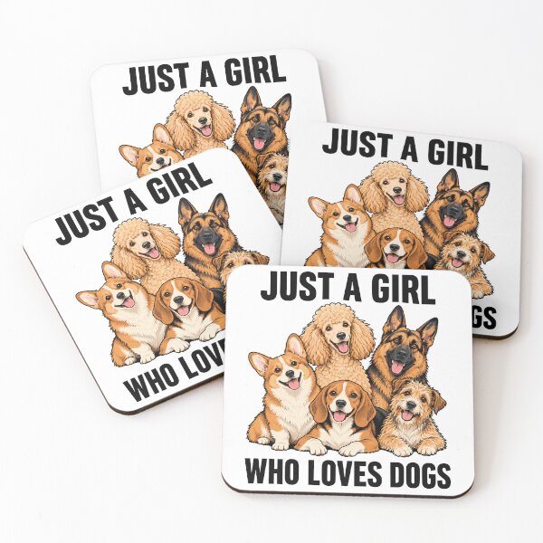 Item preview, Just A Girl Who Loves Dogs designed and sold by gordonbwyashop.